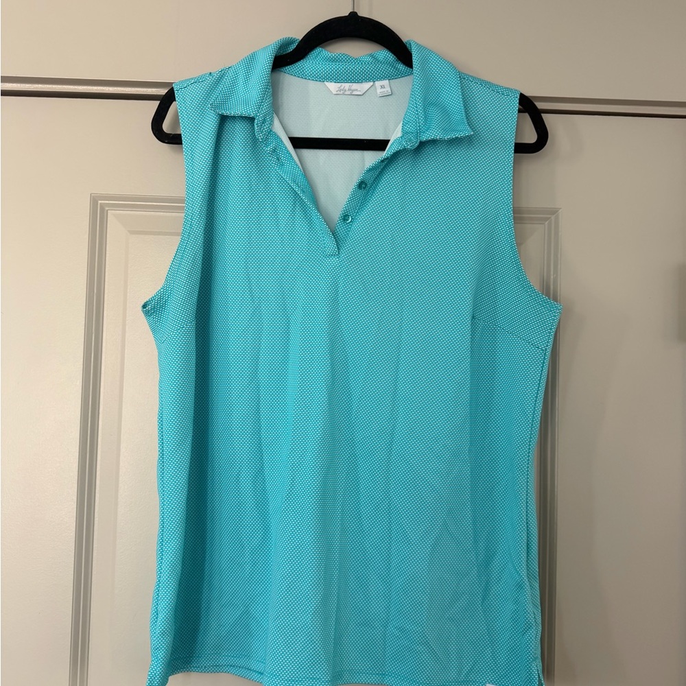 Lady Hagen Aqua Sleeveless Top